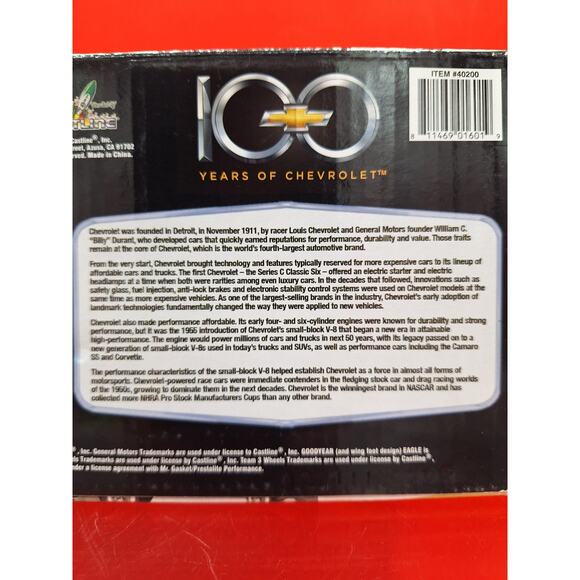 1957 Chevy Bel Air Convertible M2 Premium Edition 100 Years On Chevrolet 1/24 - Picture 11 of 11